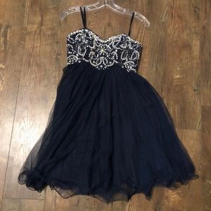 navy dress